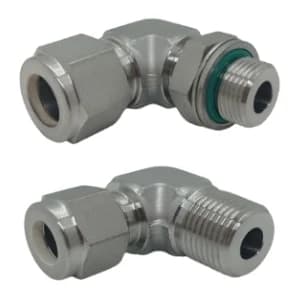 Conexión Tubo- Hilo Macho 90° (JMI) Instrumentación Inox SS 316