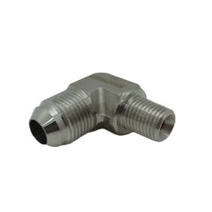 Adaptador Macho JIC-Macho NPT 90° (1JN9) Inox SS 304
