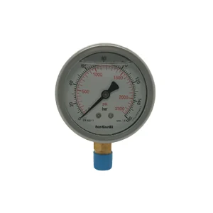 Manómetro Glicerina Conex. Inferior NPT D=100