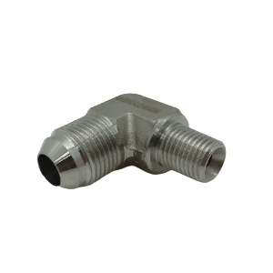 Adaptador Macho JIC-Macho NPT 90° (1JN9) Inox SS 304